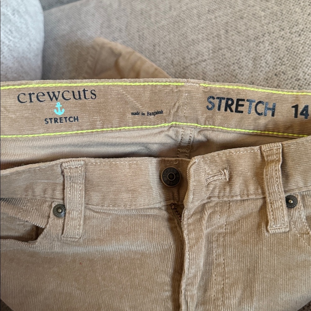 Crewcuts Beige Corduroy Stretch Pants - Picture 3 of 5